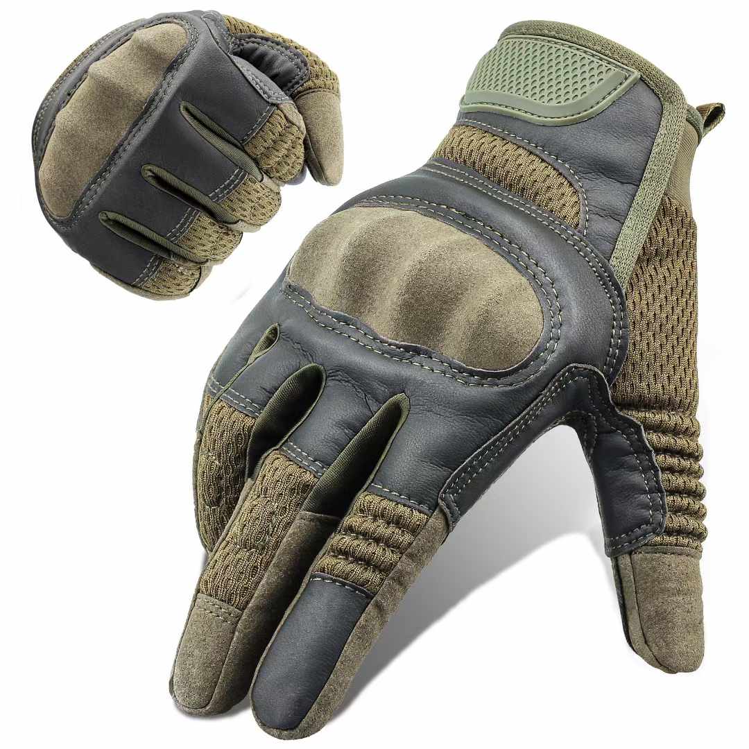 SKC-011 Combat Brown Military Green Gloves