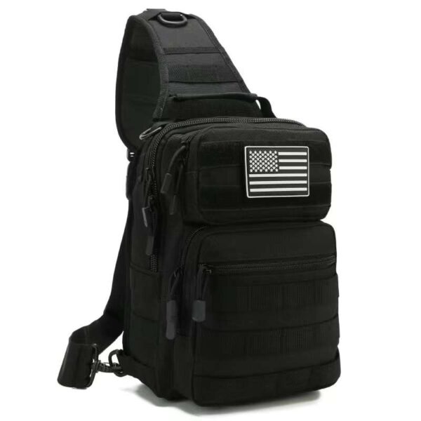 Miliary Black Molle Style Backpack